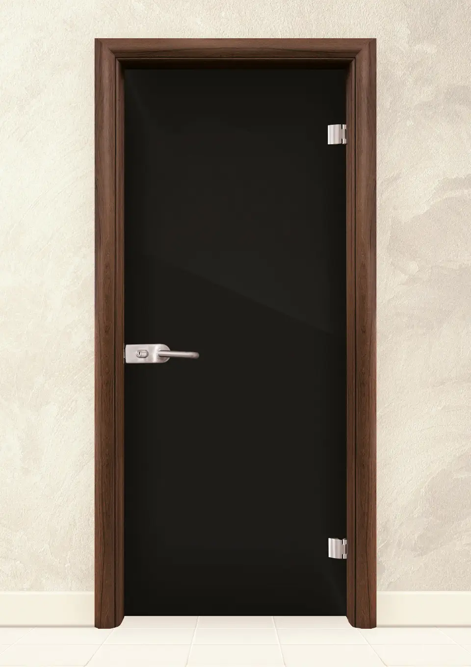 Стъклена интериорна врата Folio G 15-2, Орех