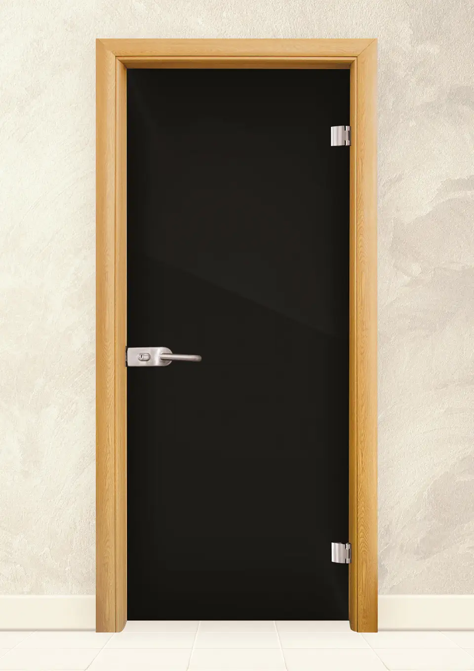 Стъклена интериорна врата Folio G 15-2, Светъл дъб