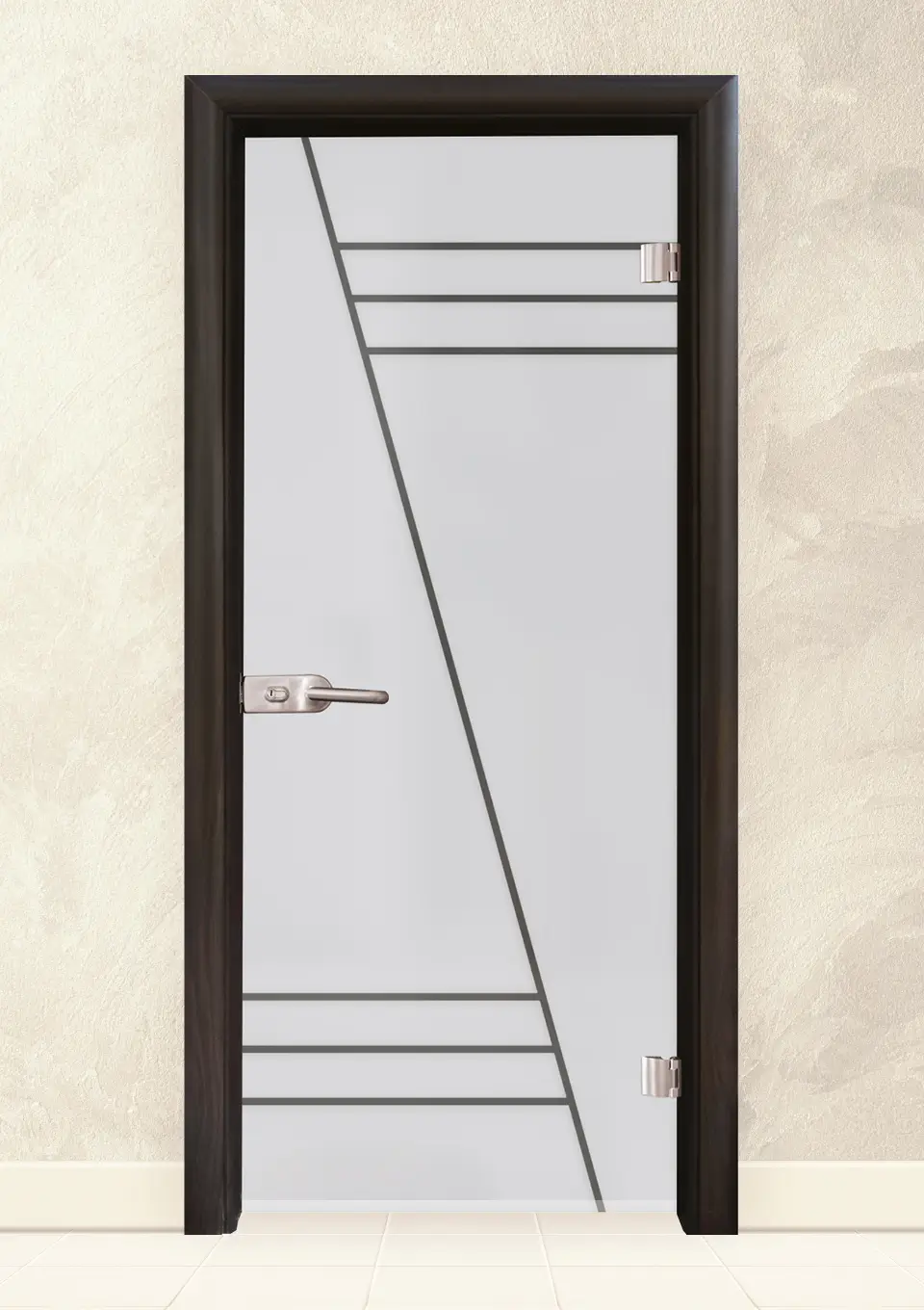 Стъклена интериорна врата Sand G 13-4, Венге